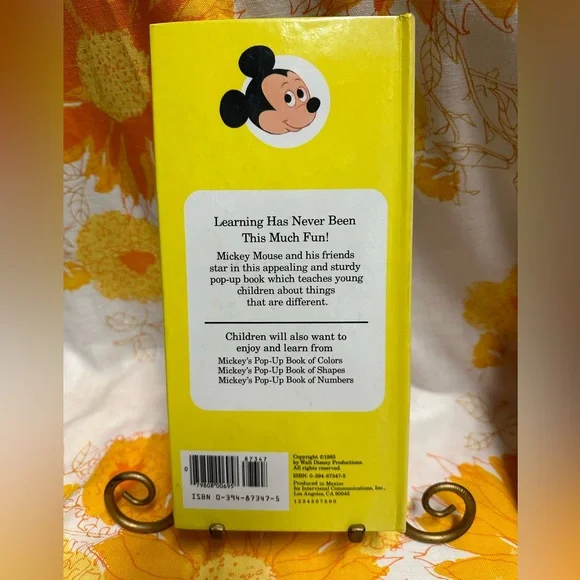 2 Vintage 1985 Walt Disney Mickey’s Pop Up Books-Random House- Fun to see - Picture 3 of 10